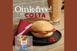 Costa adds revolutionary vegan bacon bap to menu