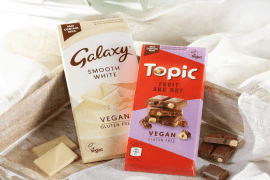 Mars launches new Galaxy Vegan Smooth White and Topic Vegan Fruit and Nut bars 
